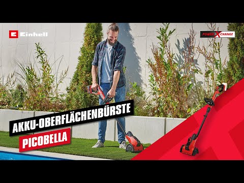  מסרק/מטאטא רב תכליתי נטען 18V דגם PICOBELLA לסירוק וניקוי דשא סינטטי ומשטחי חוץ Einhell - גוף בלבד