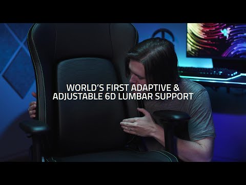 כיסא גיימינג עור Razer Iskur V2 - צבע שחור וירוק שלוש שנות אחריות ע