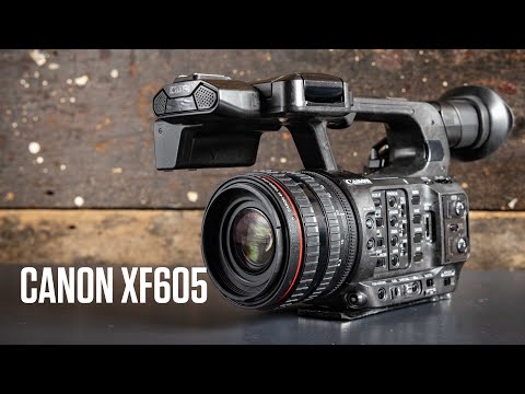 מצלמת וידאו מקצועית Canon XF605 UHD 4K - צבע שחור שלוש שנות אחריות ע