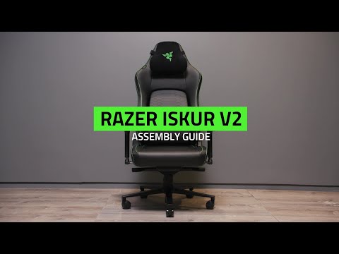 כיסא גיימינג עור Razer Iskur V2 - צבע שחור שלוש שנות אחריות ע