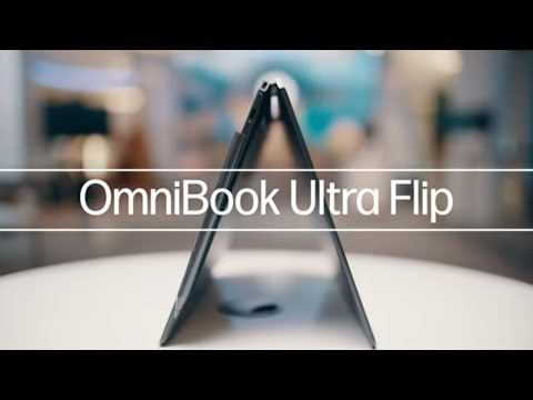 מחשב נייד עם מסך מגע HP OmniBook Ultra Flip 14-fh0001nj / AX4J2EA - Core Ultra 5 226V 1TB SSD 16GB RAM Windows 11 - צבע אפור כהה שלוש שנות אחריות ע