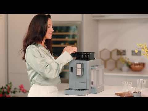 מכונת קפה אספרסו אוטומטית Delonghi EXAM440.55.W Rivelia - צבע לבן שנתיים אחריות ע