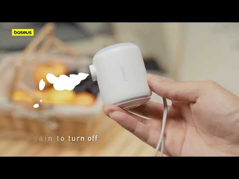 משאבה חשמלית Baseus PocketGo - צבע לבן שנה אחריות ע