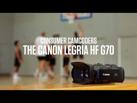 מצלמת וידאו מקצועית Canon LEGRIA HF G70 UHD 4K - צבע שחור שלוש שנות אחריות ע