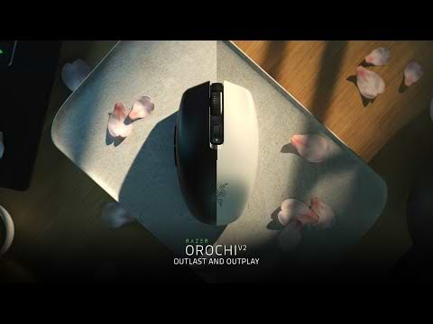 עכבר גיימינג אלחוטי Razer Orochi V2 - צבע שחור שנתיים אחריות ע