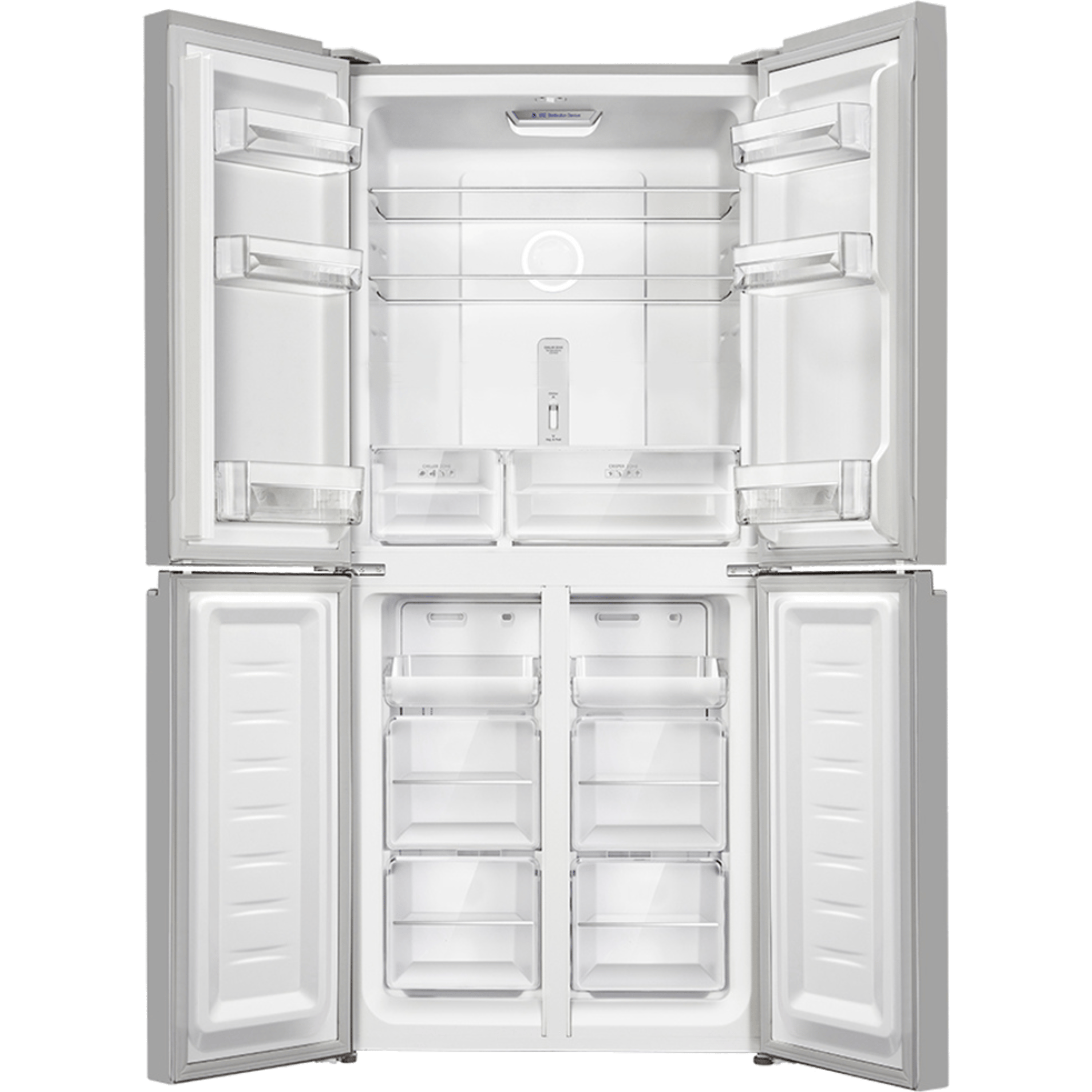מקרר 4 דלתות Haier HRF4494FB - גימור זכוכית שחורה אחריות ע