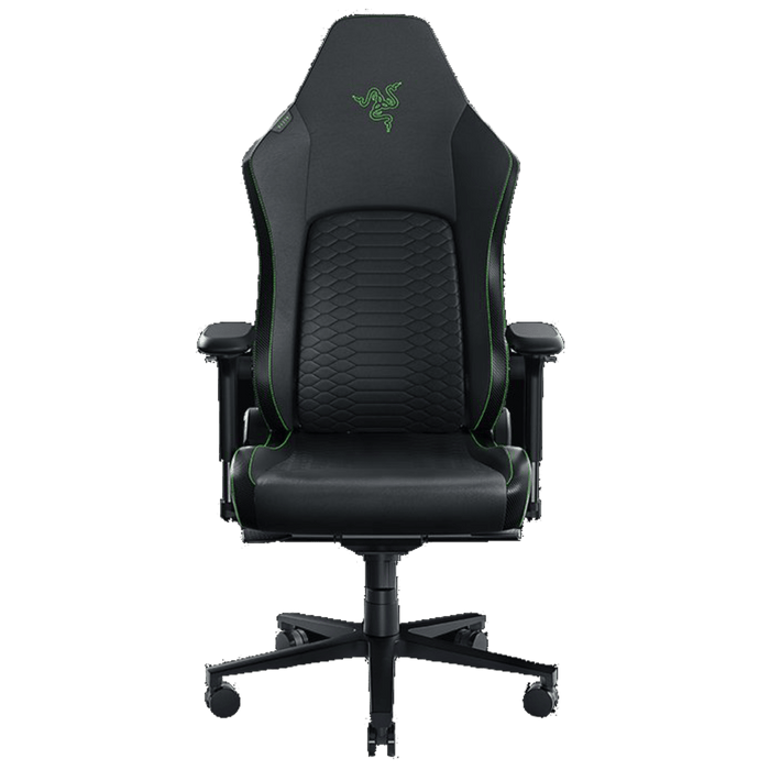 כיסא גיימינג עור Razer Iskur V2 - צבע שחור וירוק שלוש שנות אחריות עי היבואן הרשמי