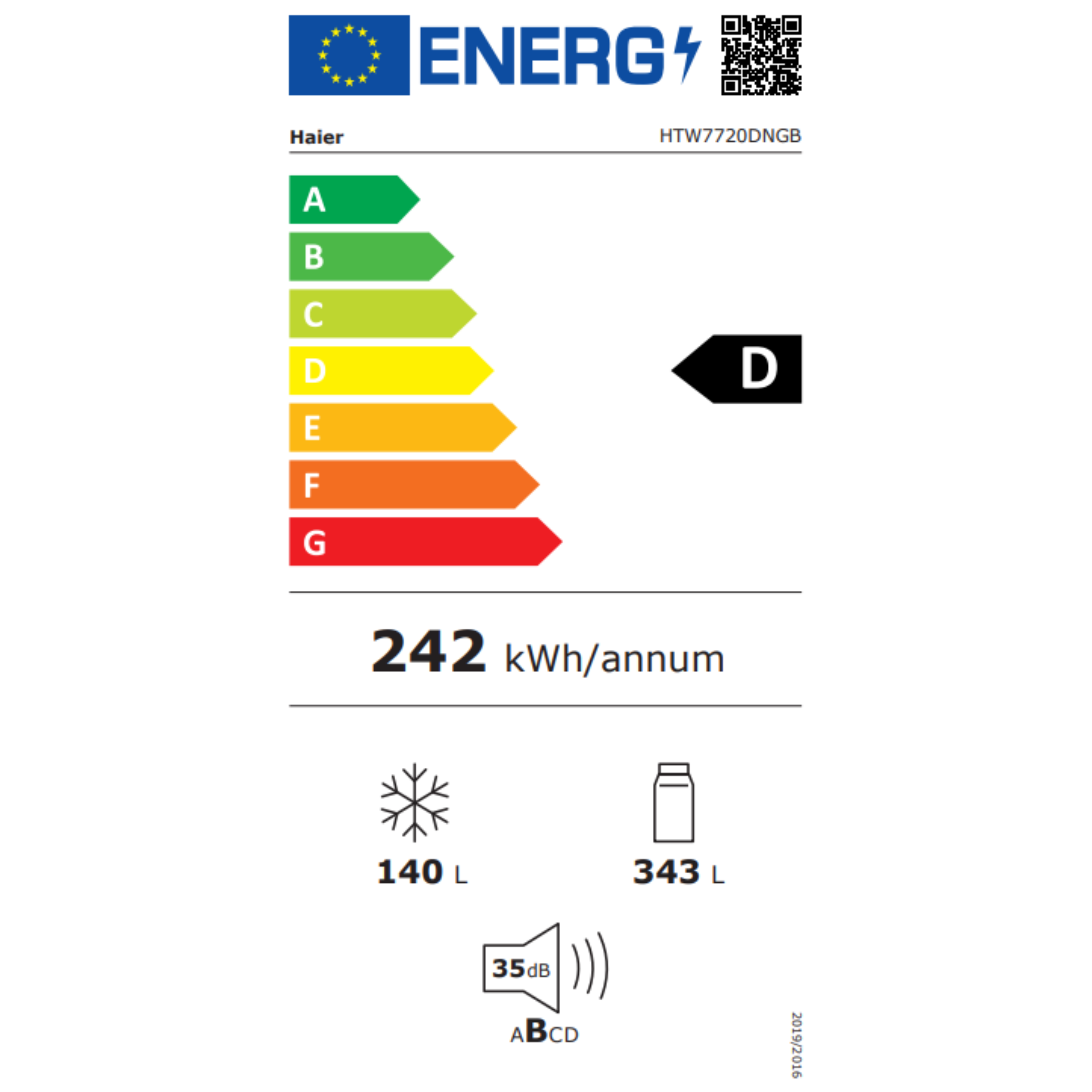 מקרר מקפיא תחתון 3 דלתות 483 ליטר נטו Haier HTW7720DNGB - גימור זכוכית שחורה אחריות ע