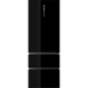 מקרר מקפיא תחתון 3 דלתות 483 ליטר נטו Haier HTW7720DNGB - גימור זכוכית שחורה אחריות ע"י היבואן הרשמי