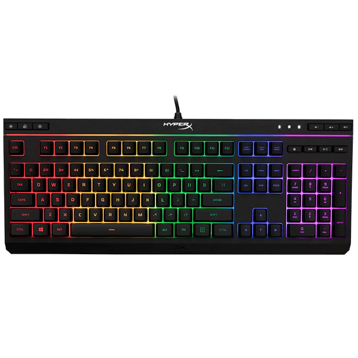 מקלדת גיימינג HyperX Alloy Core RGB - צבע שחור שנתיים אחריות עי היבואן הרשמי