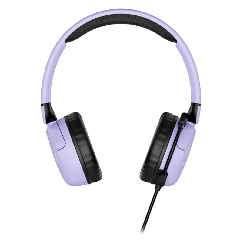 אוזניות גיימינג חוטיות מומלץ לגילאי 12-8 HyperX Cloud Mini - צבע סגול שנתיים אחריות ע