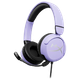 אוזניות גיימינג חוטיות מומלץ לגילאי 12-8 HyperX Cloud Mini - צבע סגול שנתיים אחריות ע"י היבואן הרשמי