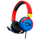 אוזניות גיימינג חוטיות מומלץ לגילאי 12-8 HyperX Cloud Mini - צבע כחול ואדום שנתיים אחריות ע"י היבואן הרשמי