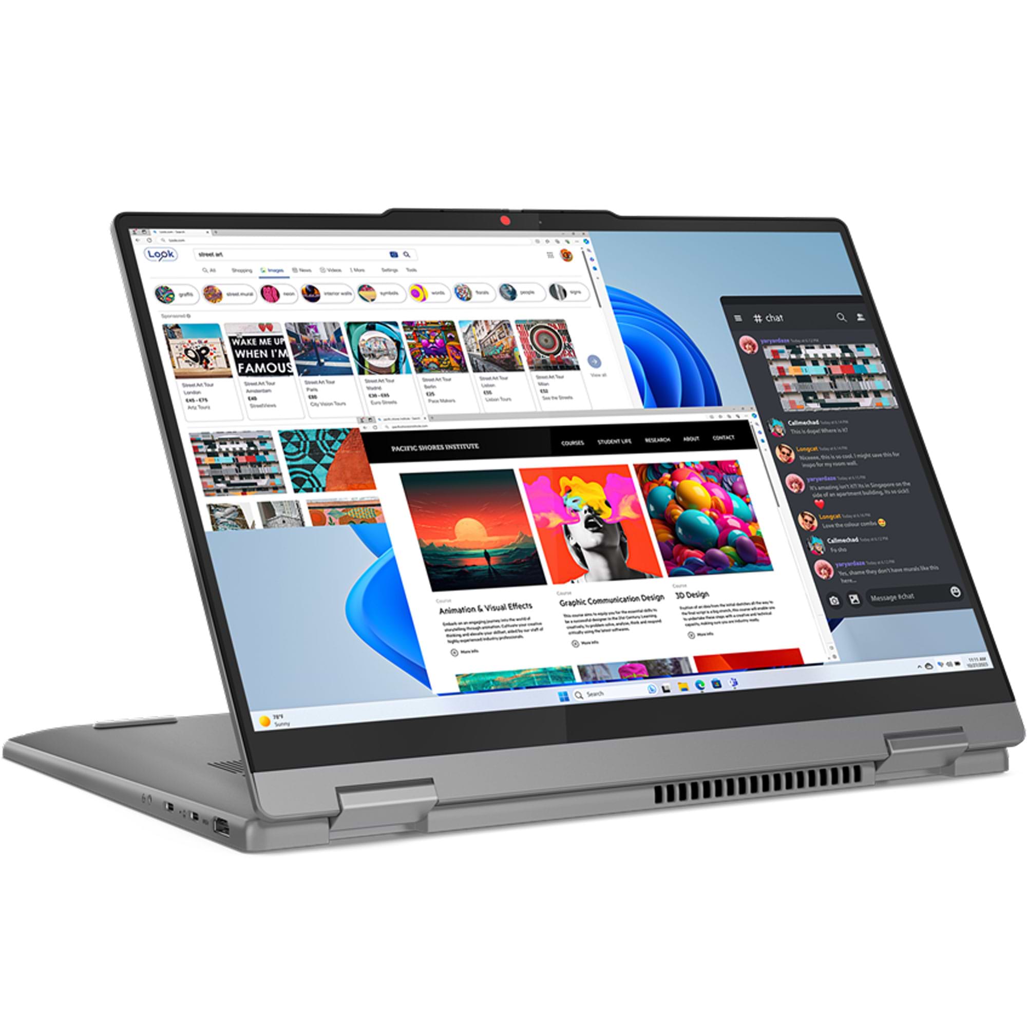 מחשב נייד עם מסך מגע 11 Lenovo IdeaPad 5 2-in-1-14IRU9 - 83DT0058IV - Core 5-120U 512GB SSD 16GB RAM Windows - צבע אפור שלוש שנות אחריות ע