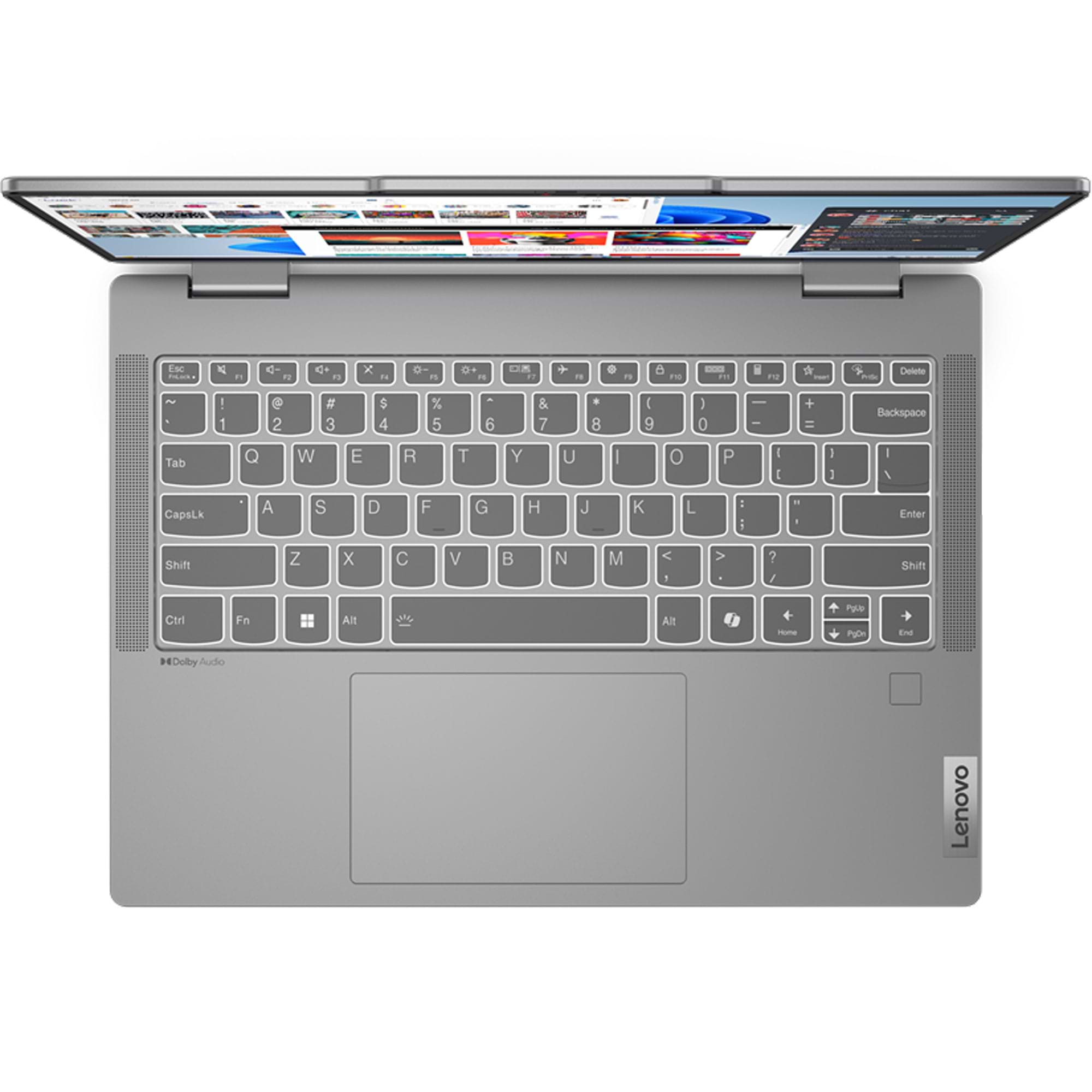 מחשב נייד עם מסך מגע Lenovo IdeaPad 5 2-in-1-14IRU9 - 83DT0064IV - Core 7-150U 1TB SSD 16GB RAM - צבע אפור שלוש שנות אחריות ע