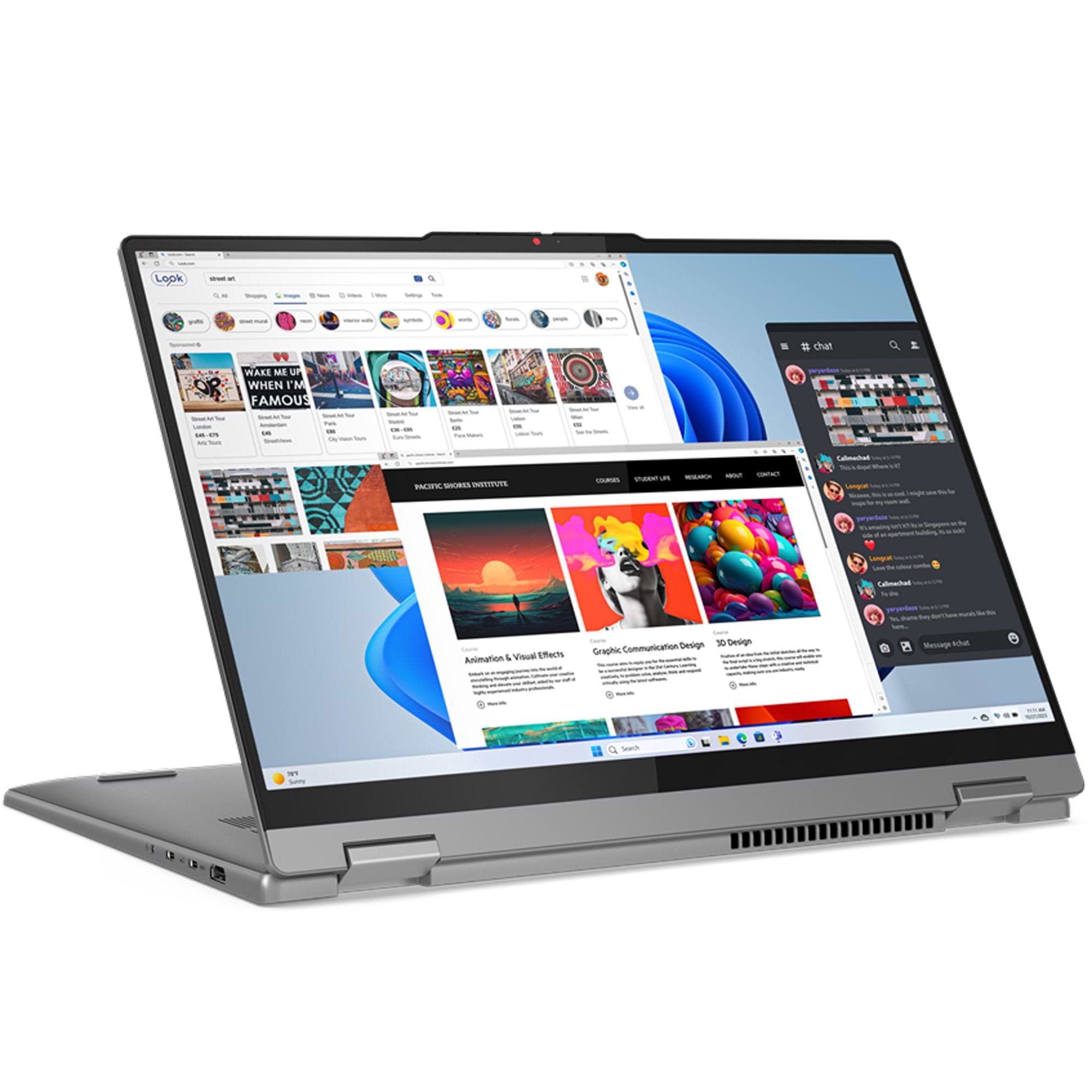 מחשב נייד עם מסך מגע Lenovo IdeaPad 5 2-in-1-16IRU9 - 83DU003FIV - Core 5-120U 1TB SSD 16GB RAM Windows 11 - צבע אפור שלוש שנות אחריות ע