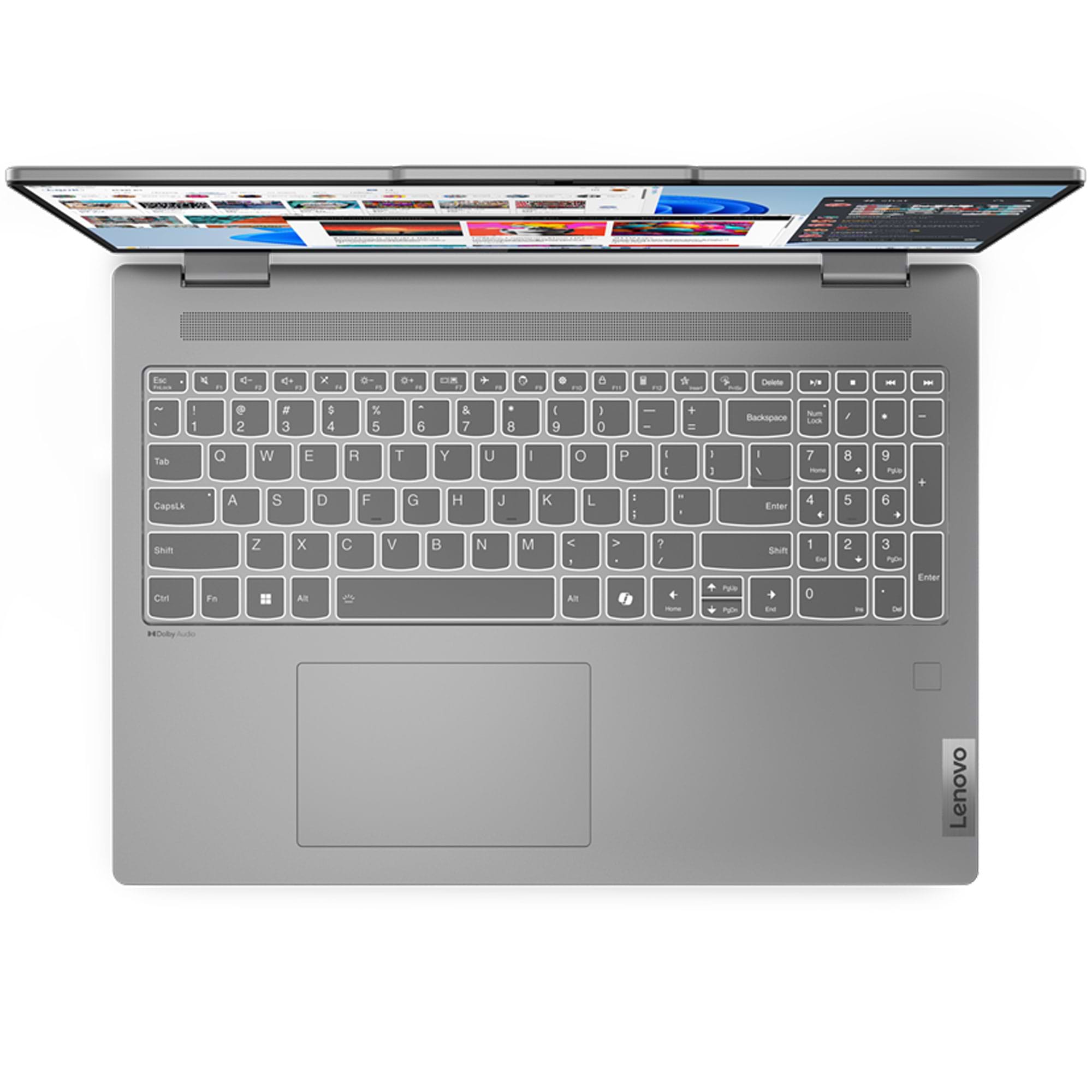 מחשב נייד עם מסך מגע Lenovo IdeaPad 5 2-in-1-16IRU9 - 83DU003FIV - Core 5-120U 1TB SSD 16GB RAM Windows 11 - צבע אפור שלוש שנות אחריות ע