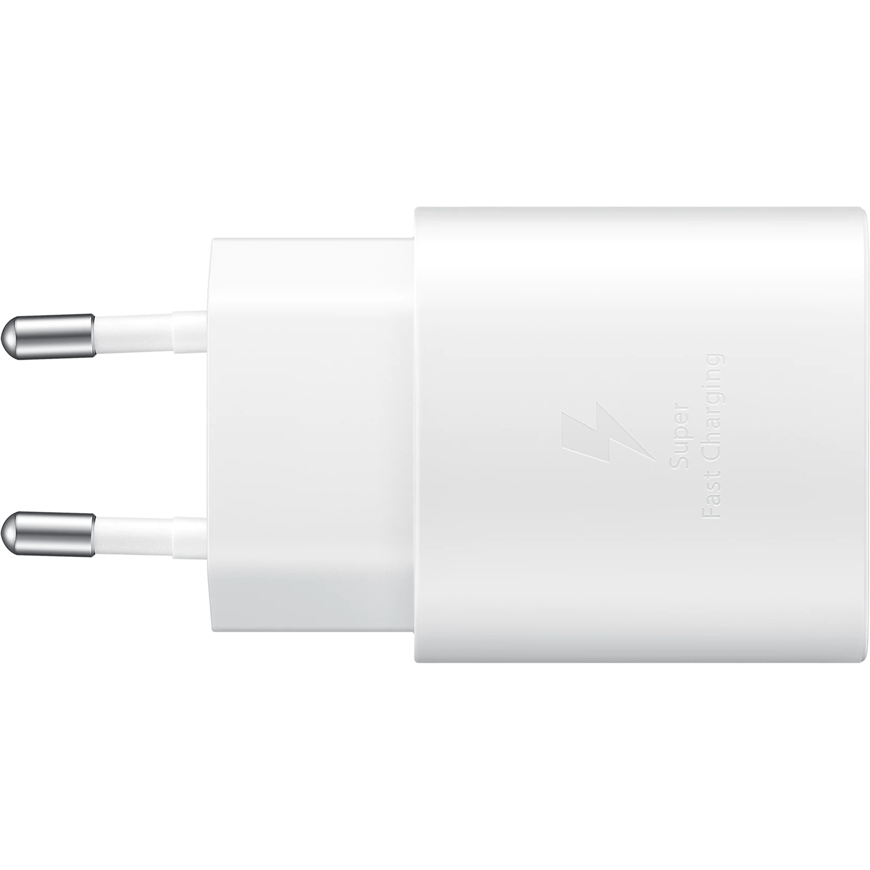 ראש מטען מקורי לטעינה מהירה Samsung 25W Charger Type C - צבע לבן שנה אחריות ע