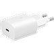 ראש מטען מקורי לטעינה מהירה Samsung 25W Charger Type C - צבע לבן שנה אחריות ע