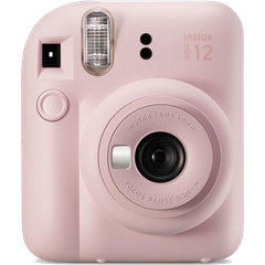 מצלמת פיתוח מיידי Fujifilm Instax Mini 12 - צבע ורוד שנה אחריות ע"י היבואן הרשמי