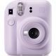מצלמת פיתוח מיידי Fujifilm Instax Mini 12 - צבע סגול שנה אחריות ע"י היבואן הרשמי