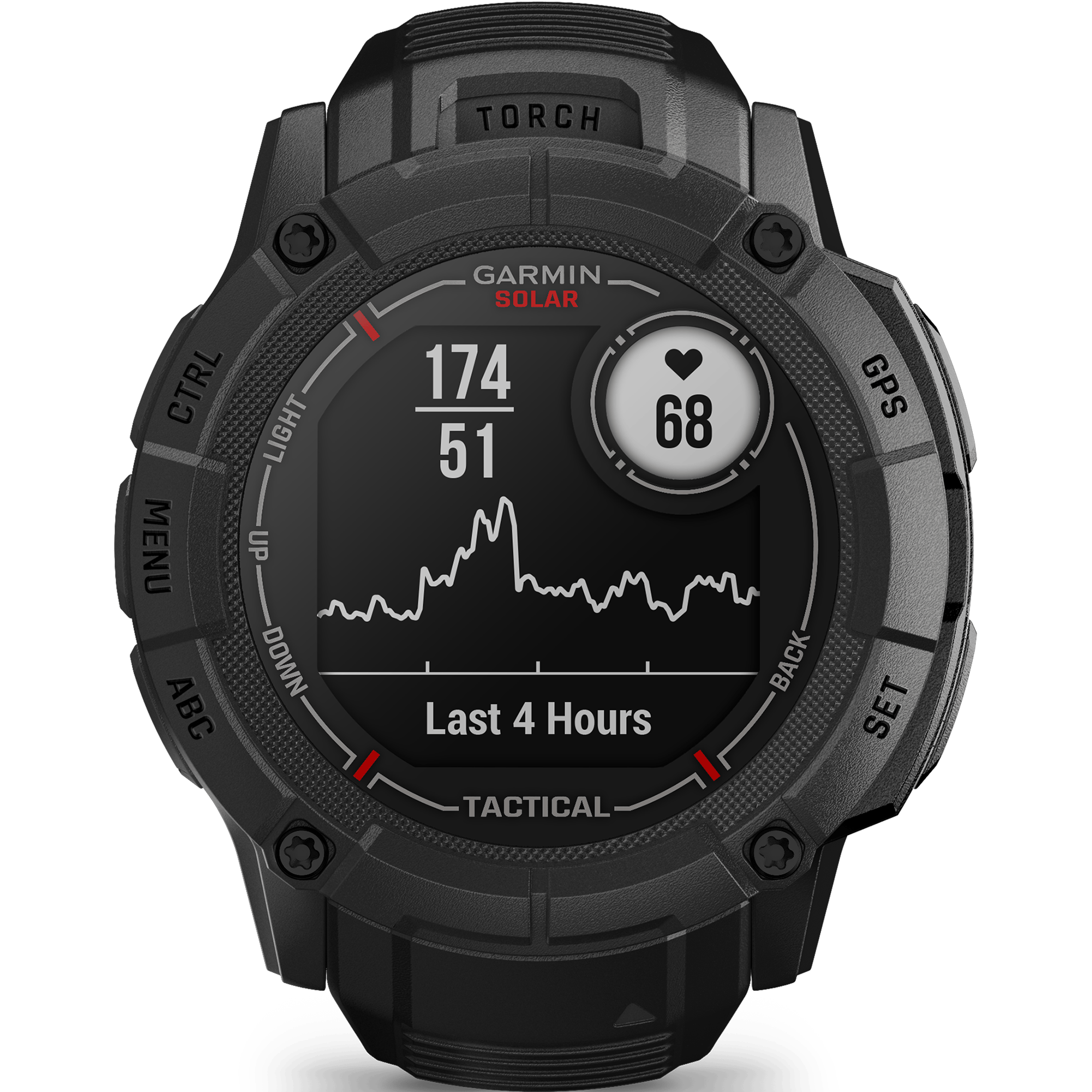 שעון ספורט חכם Garmin Instinct 2X Solar Tactical Edition 50mm - צבע שחור גרפיט שנתיים אחריות ע