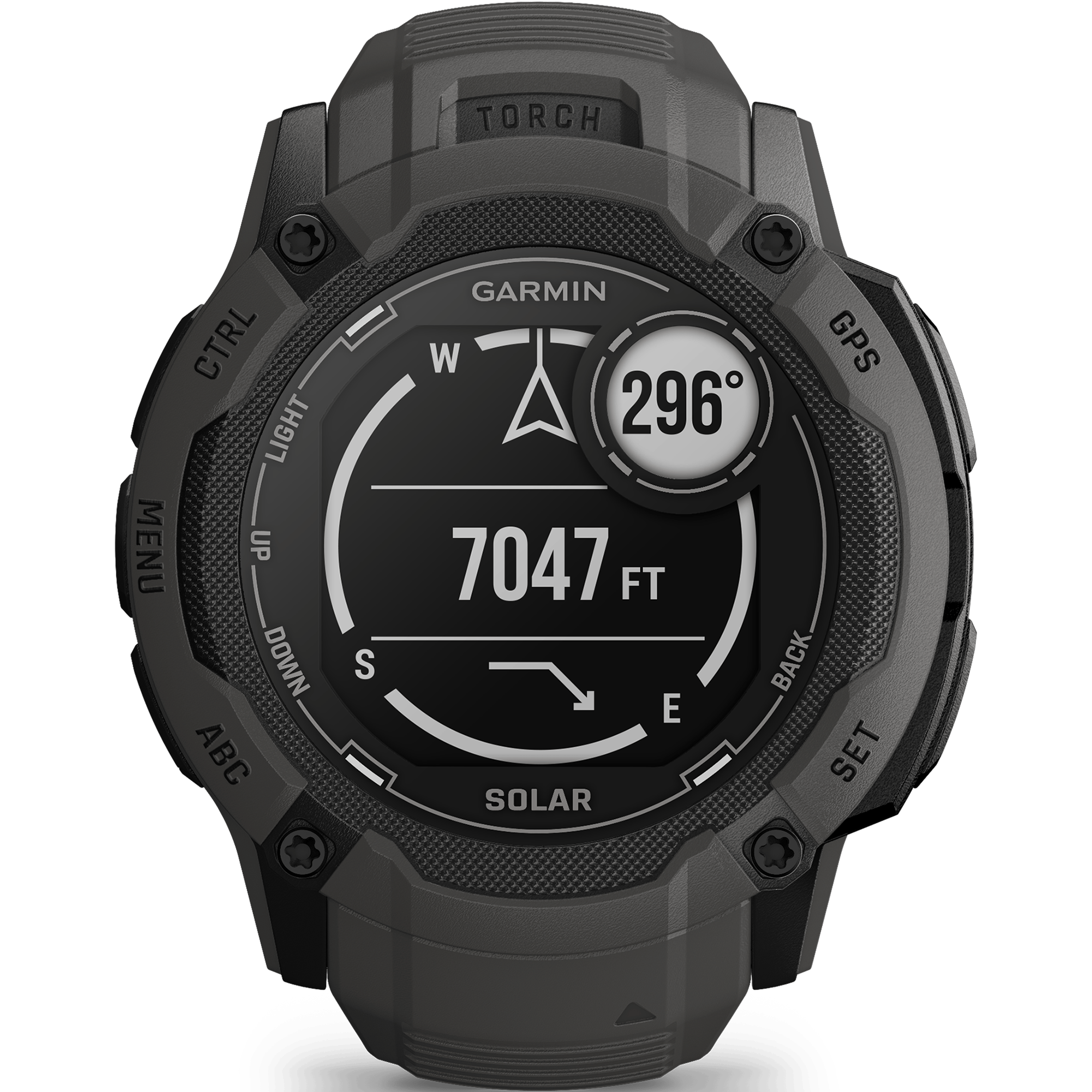 שעון ספורט חכם Garmin Instinct 2X Solar 50mm - צבע שחור גרפיט שנתיים אחריות ע