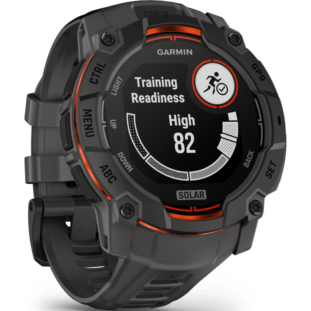 שעון ספורט חכם Garmin Instinct 3 Solar 50mm - צבע שחור שנתיים אחריות ע