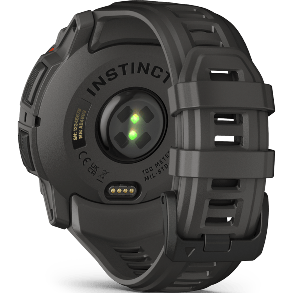 שעון ספורט חכם Garmin Instinct 3 Solar 50mm - צבע שחור שנתיים אחריות ע