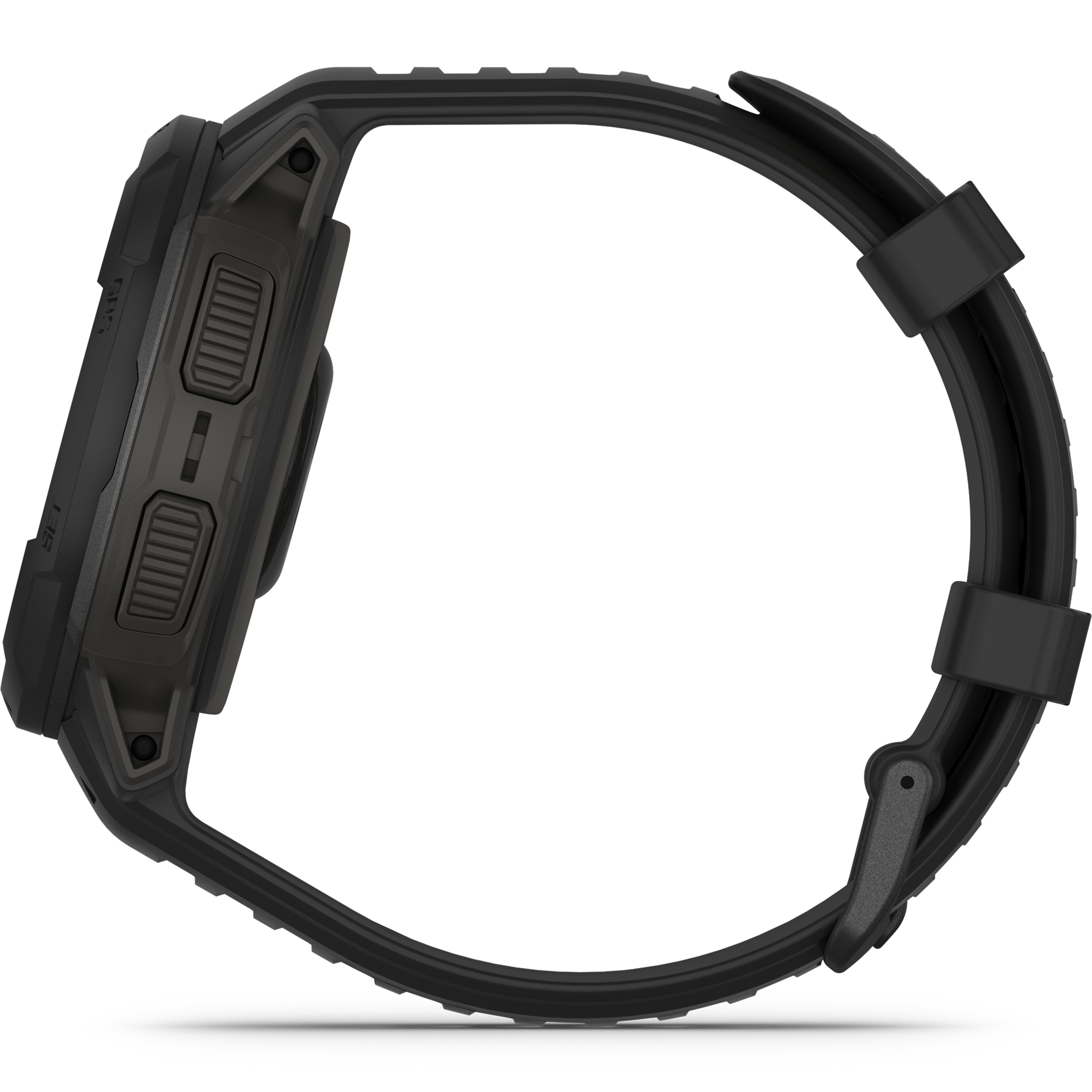 שעון ספורט חכם Garmin Instinct Crossover Solar Tactical Edition 45mm GPS - צבע שחור שנתיים אחריות ע