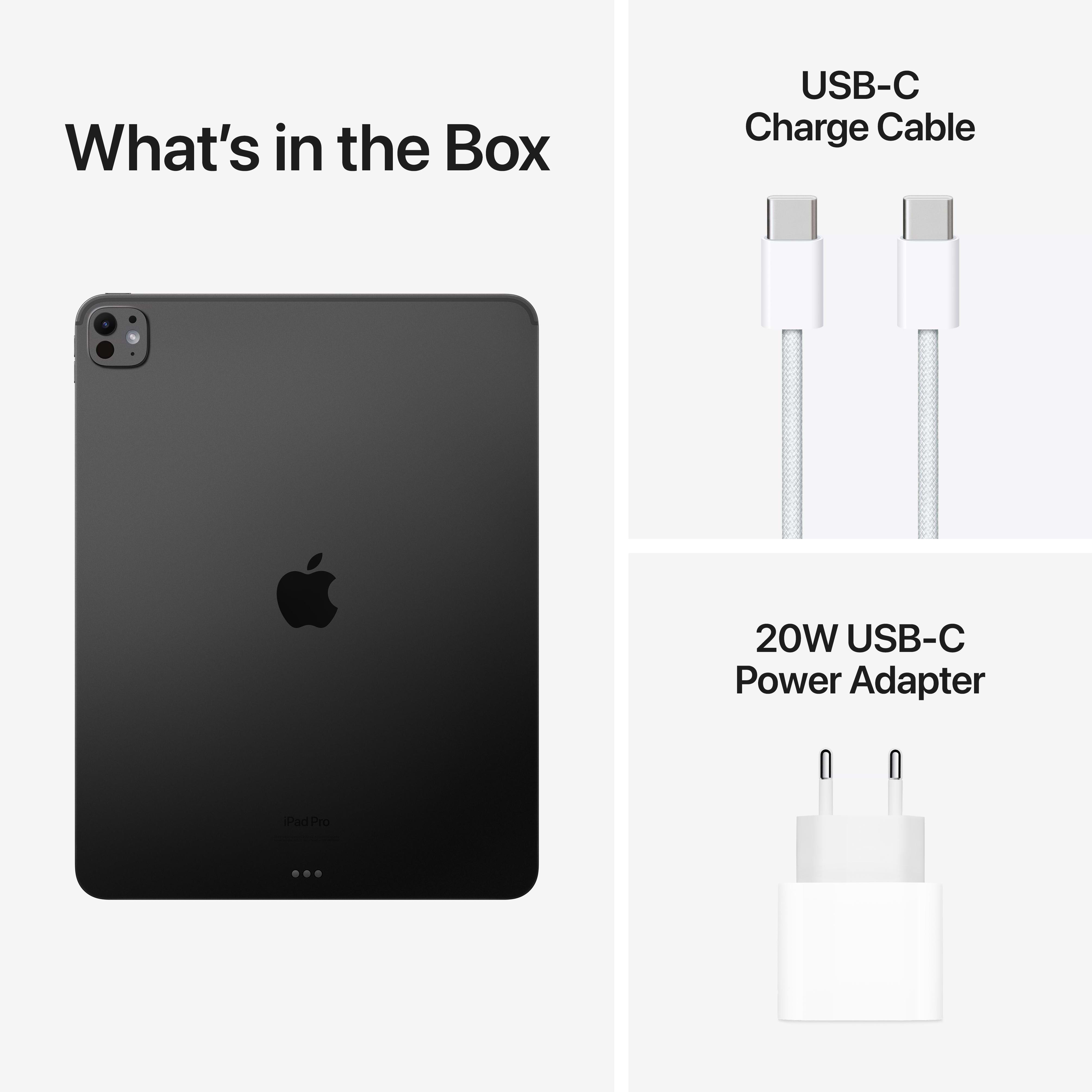 טאבלט Apple iPad Pro 2024 11 M4 WiFi 256GB 8GB RAM צבע שחור חלל שנה