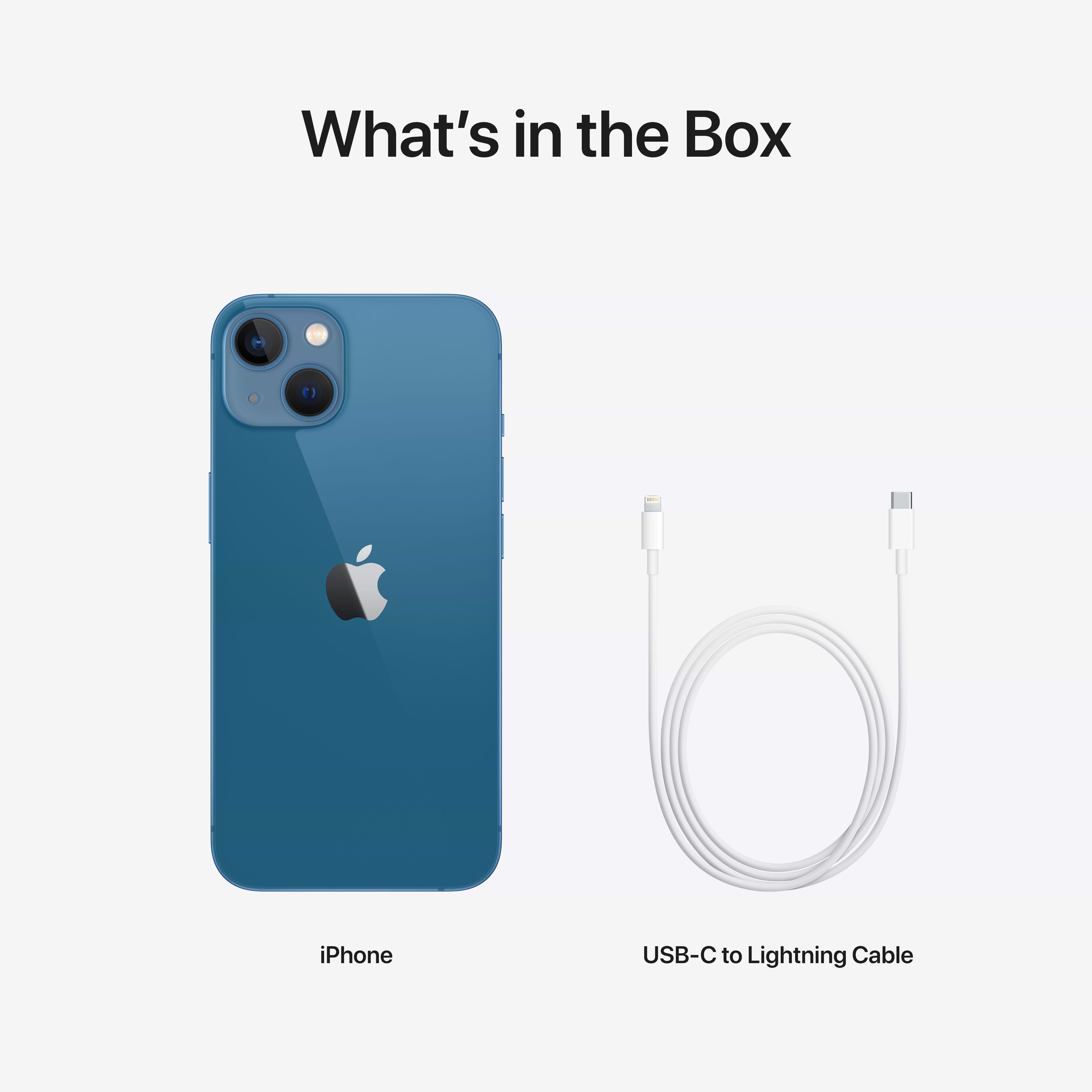 סמארטפון Apple iPhone 13 512GB - צבע כחול שנה אחריות ע