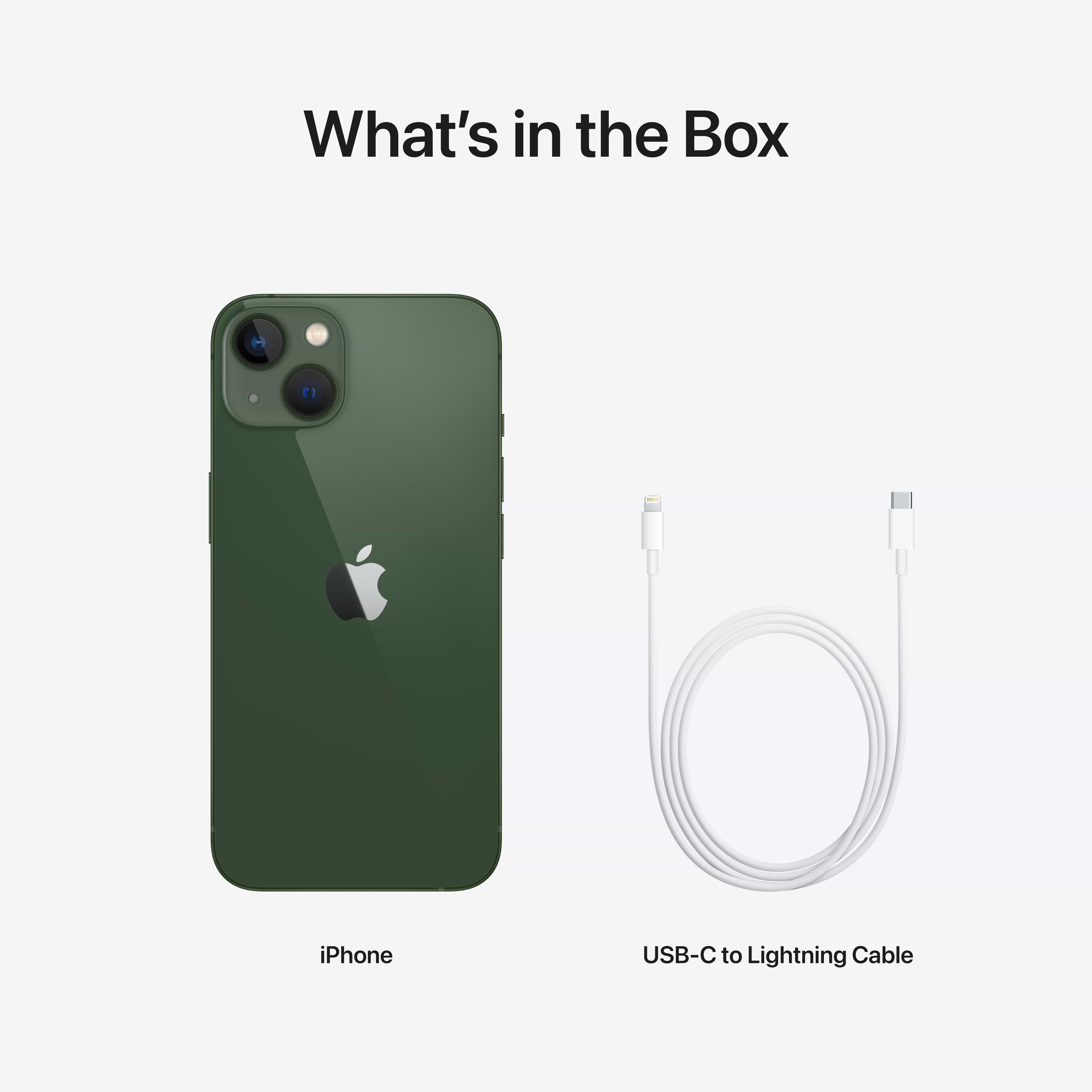סמארטפון Apple iPhone 13 512GB - צבע ירוק שנה אחריות ע