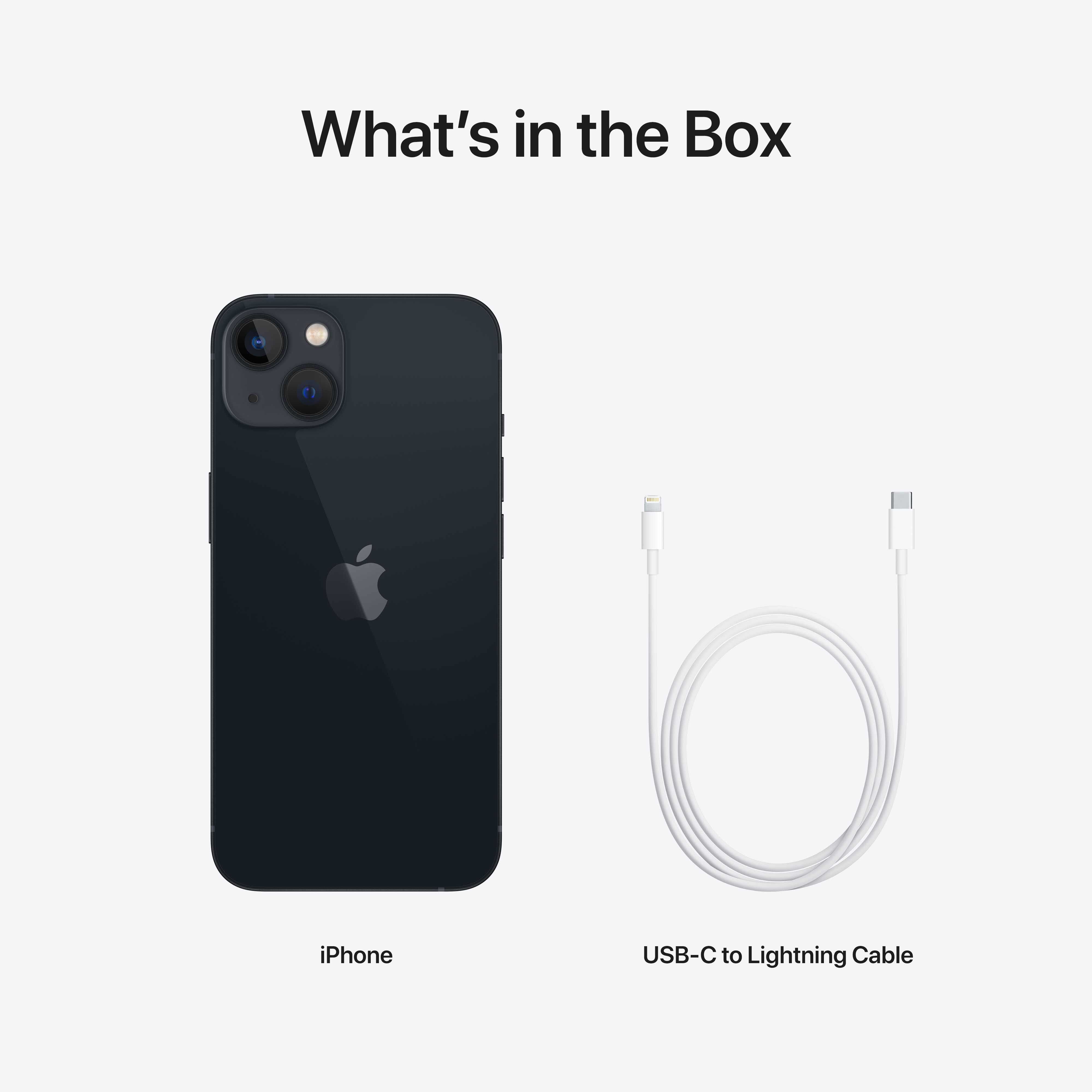 סמארטפון Apple iPhone 13 128GB - צבע שחור חצות שנה אחריות ע