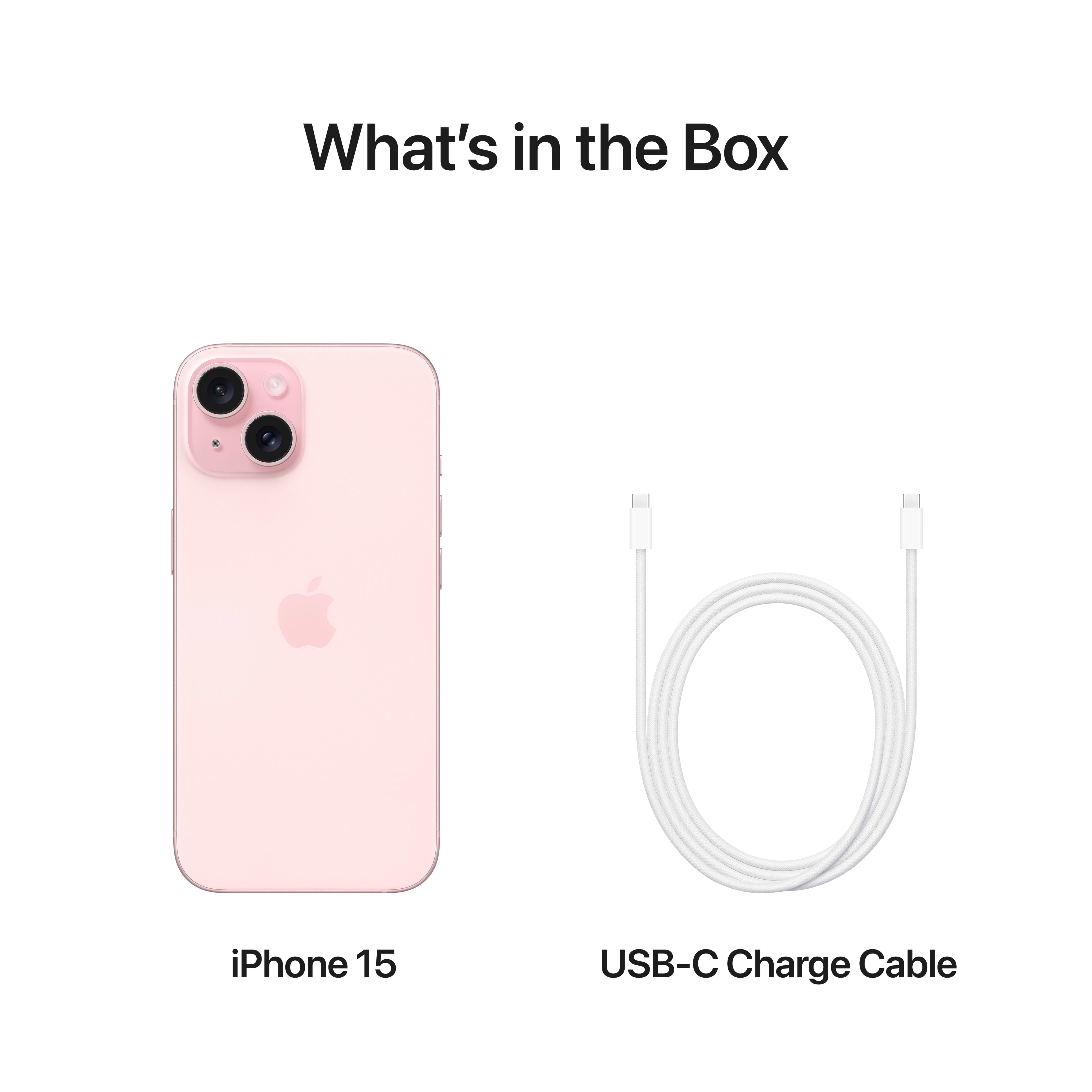 טלפון סלולרי Apple iPhone 15 Plus 128GB - צבע ורוד שנה אחריות ע״י היבואן הרשמי