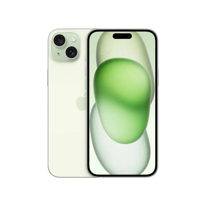 טלפון סלולרי Apple iPhone 15 Plus 256GB - צבע ירוק שנה אחריות ע״י היבואן הרשמי 