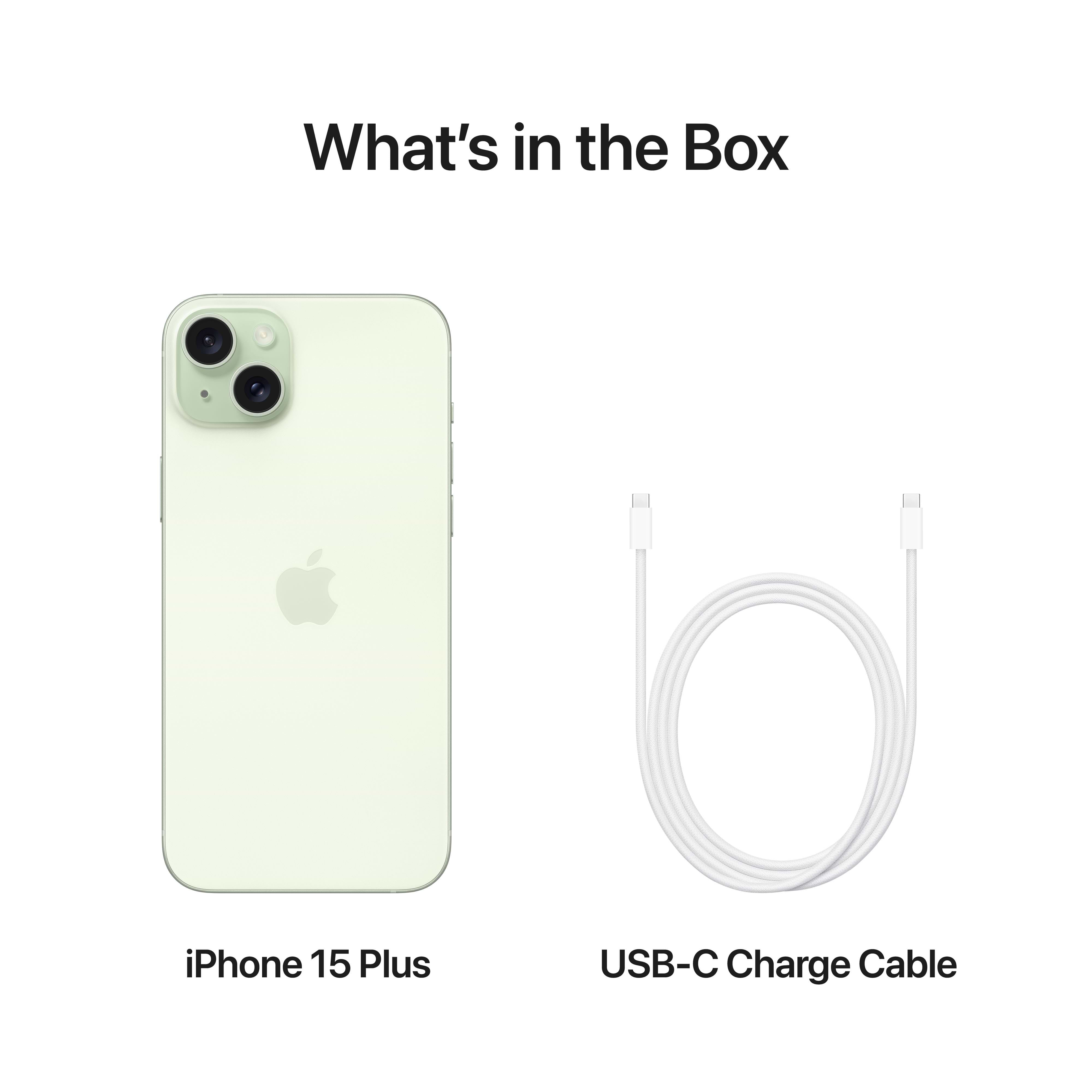 סמארטפון Apple iPhone 15 Plus 256GB - צבע ירוק שנה אחריות ע״י היבואן הרשמי 