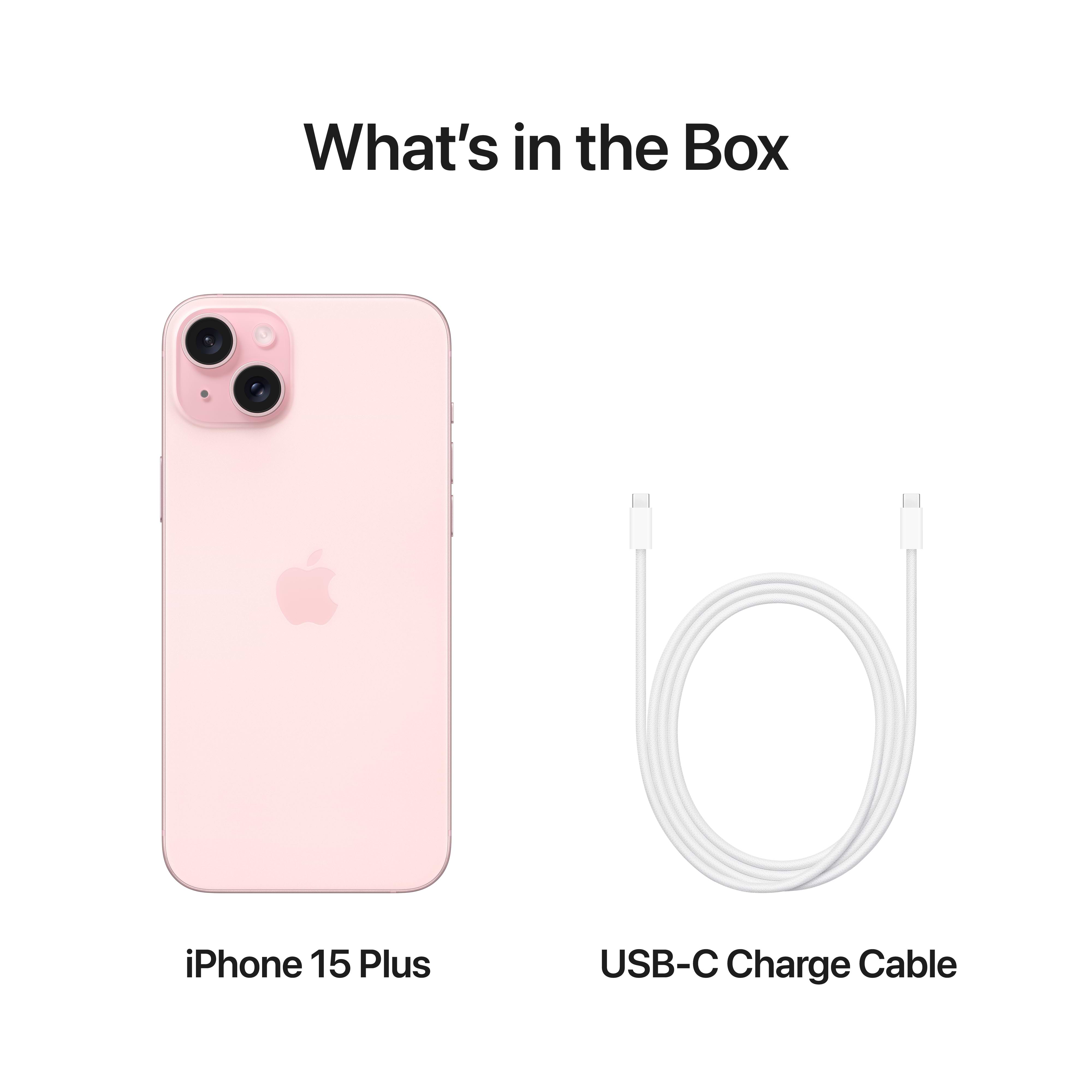 סמארטפון Apple iPhone 15 Plus 256GB - צבע ורוד שנה אחריות ע״י היבואן הרשמי 