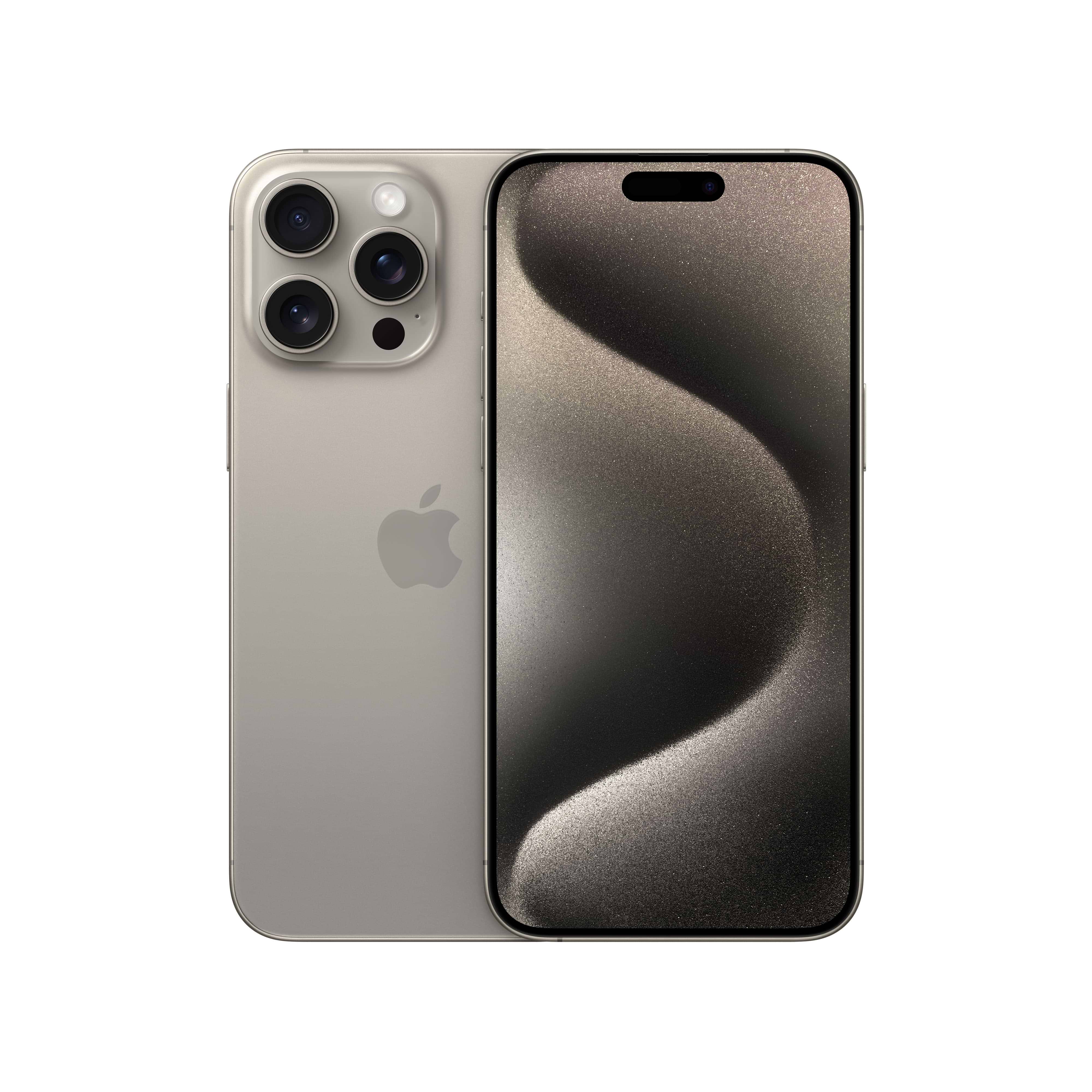 סמארטפון Apple iPhone 15 Pro Max 512GB - צבע טיטניום טבעי שנה אחריות ע״י היבואן הרשמי 
