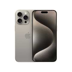 סמארטפון Apple iPhone 15 Pro Max 512G - צבע טיטניום טבעי שנה אחריות ע״י היבואן הרשמי