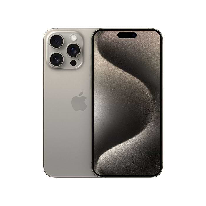 סמארטפון Apple iPhone 15 Pro Max 512G - צבע טיטניום טבעי שנה אחריות ע״י היבואן הרשמי 