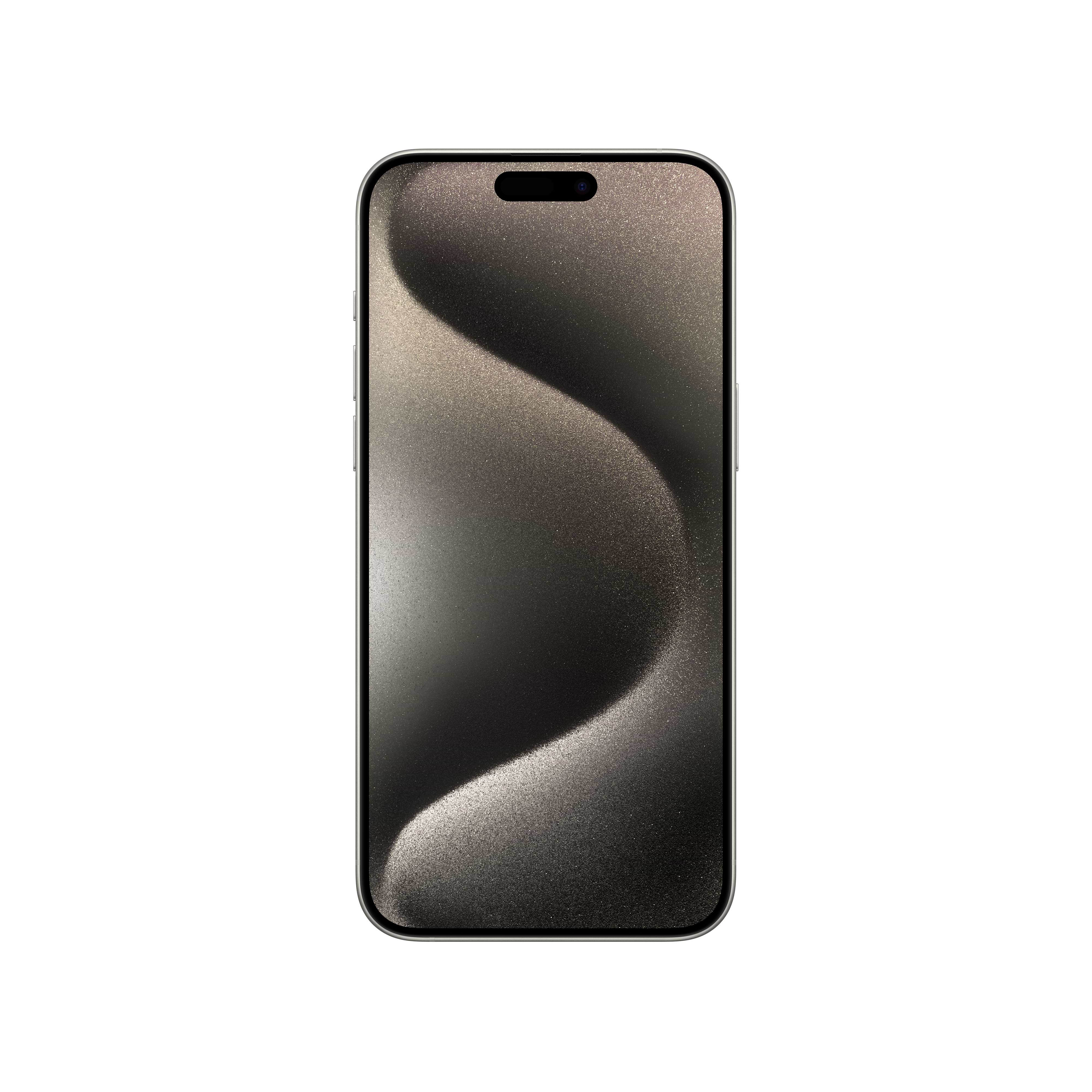 סמארטפון Apple iPhone 15 Pro Max 512GB - צבע טיטניום טבעי שנה אחריות ע״י היבואן הרשמי 