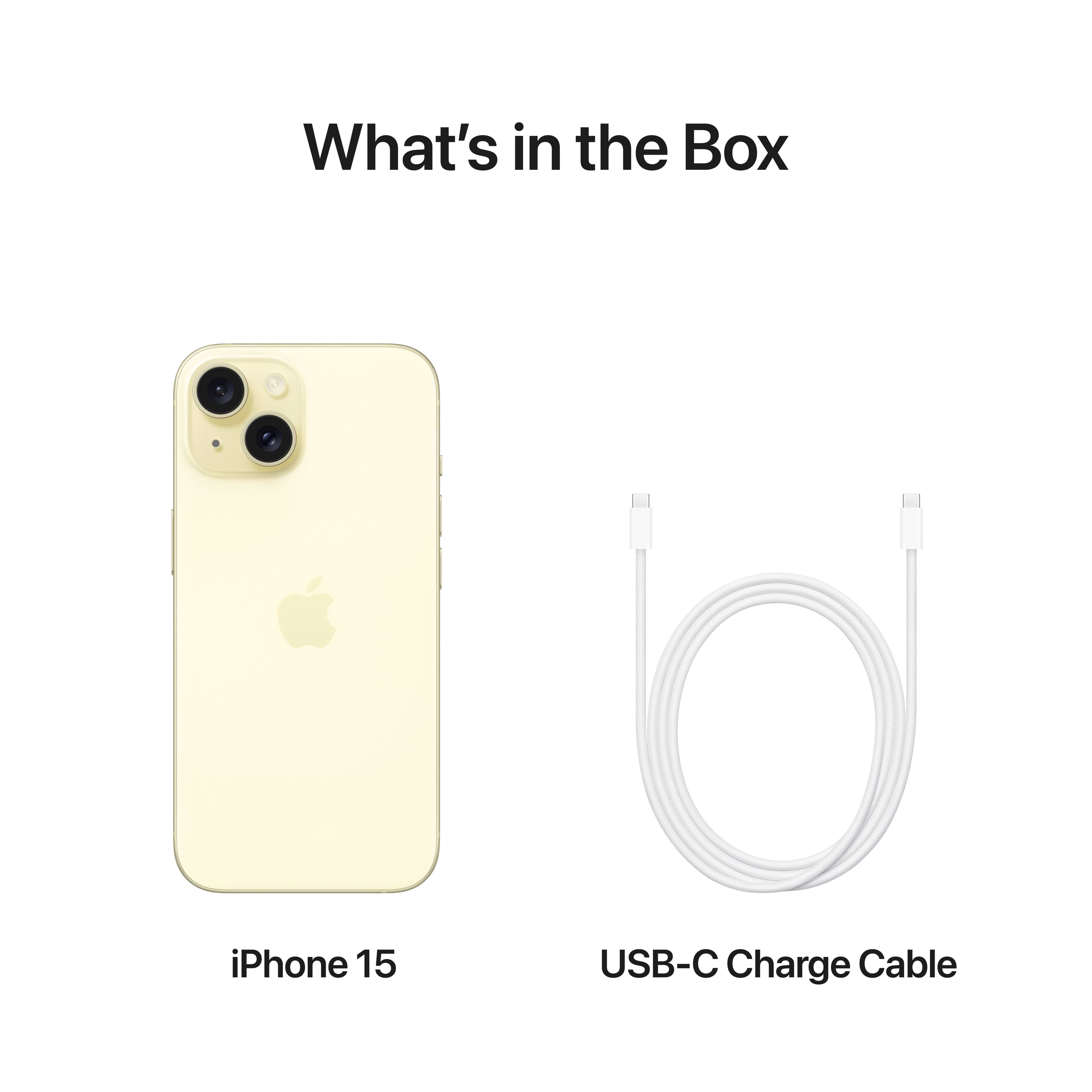טלפון סלולרי Apple iPhone 15 Plus 256GB - צבע צהוב שנה אחריות ע״י היבואן הרשמי