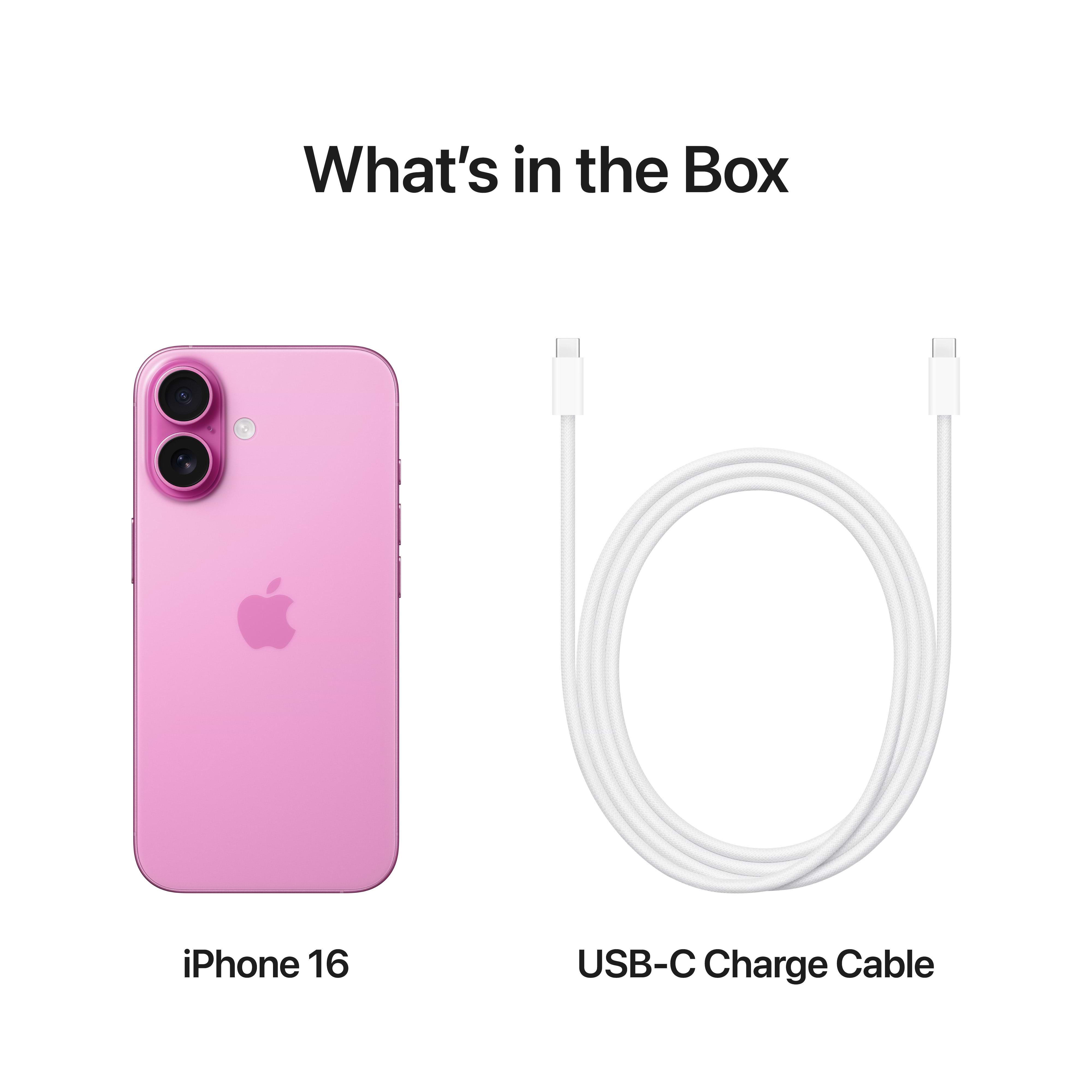 סמארטפון Apple iPhone 16 512GB - צבע ורוד שנה אחריות ע״י היבואן הרשמי
