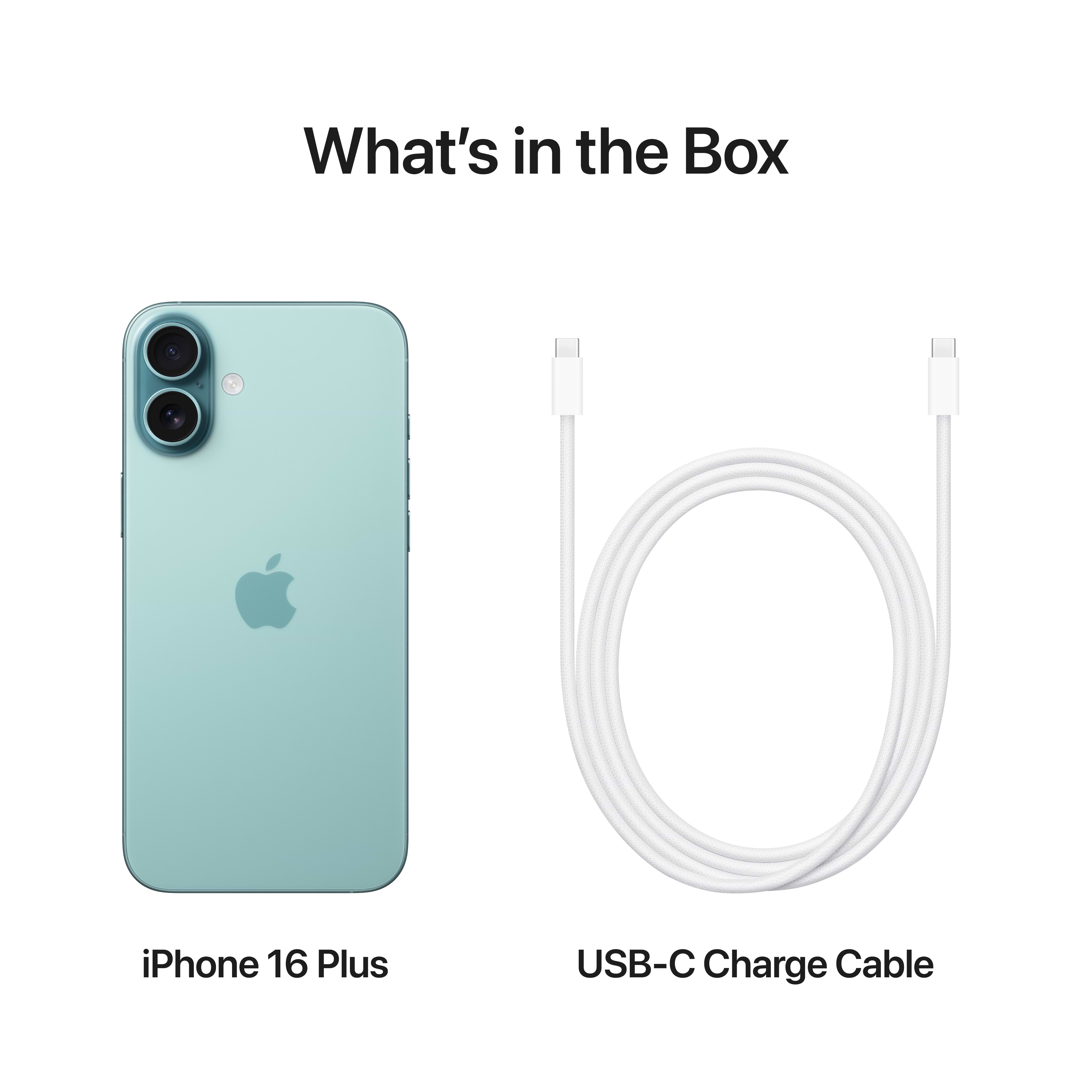 סמארטפון Apple iPhone 16 Plus 512GB - צבע טורקיז שנה אחריות ע״י היבואן הרשמי