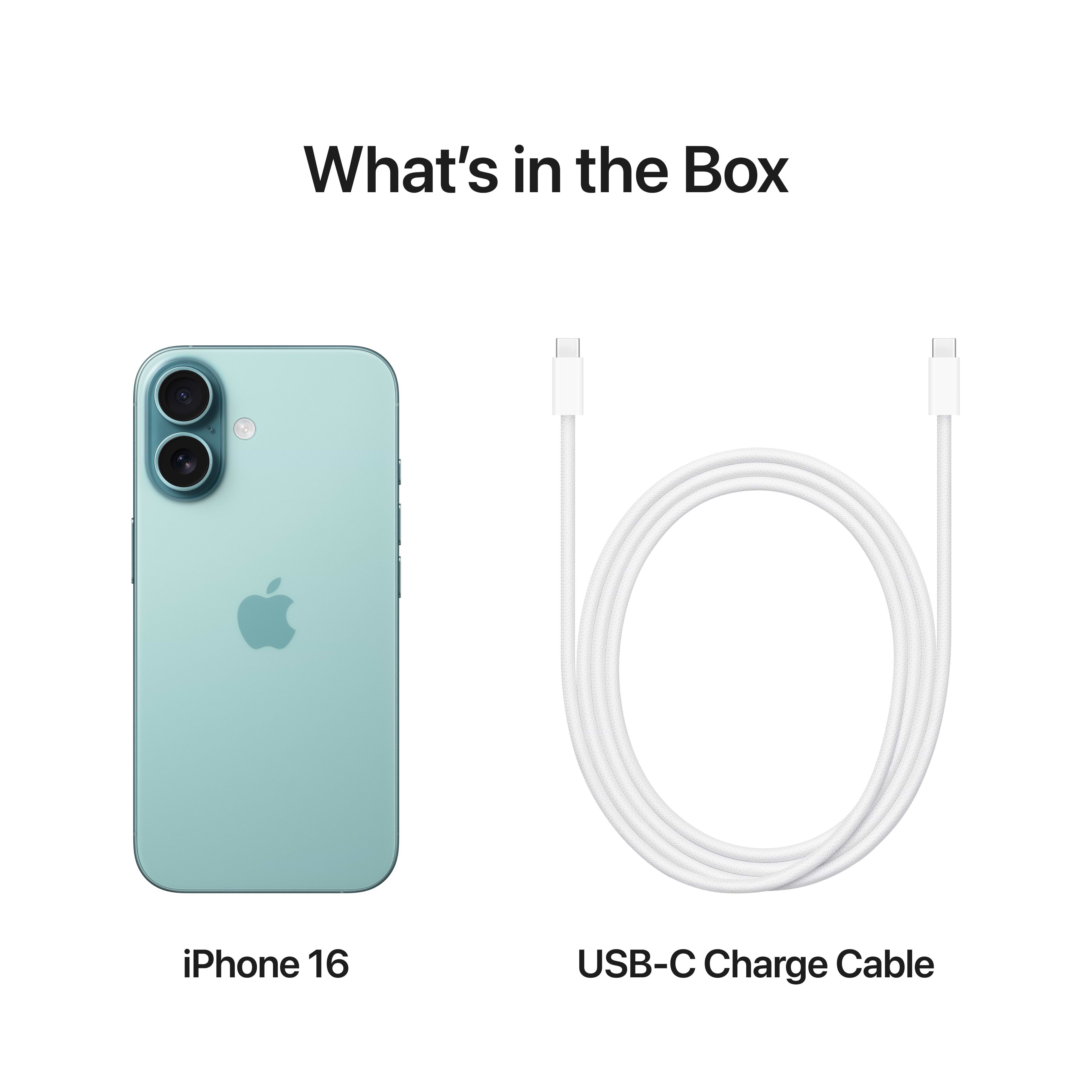 סמארטפון Apple iPhone 16 512GB - צבע טורקיז שנה אחריות ע״י היבואן הרשמי