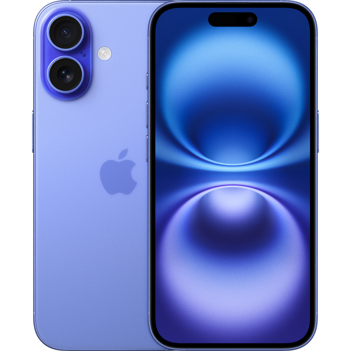 סמארטפון Apple iPhone 16 256GB - צבע כחול עמוק שנה אחריות ע״י היבואן הרשמי
