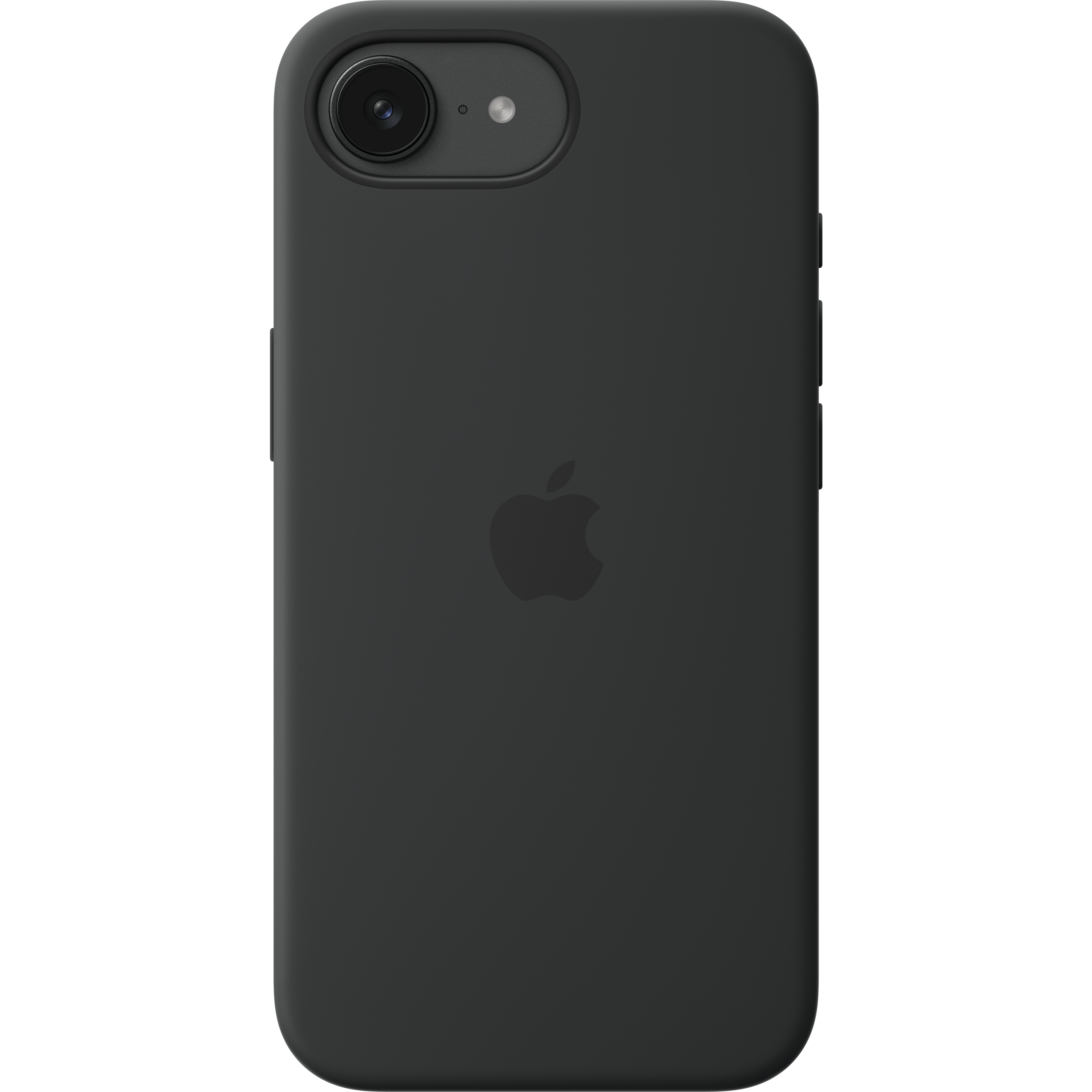 כיסוי סיליקון מקורי לסמארטפון Apple iPhone 16e - צבע שחור
