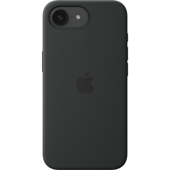 כיסוי סיליקון מקורי ל-Apple iPhone 16e - צבע שחור