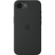 כיסוי סיליקון מקורי לסמארטפון Apple iPhone 16e - צבע שחור